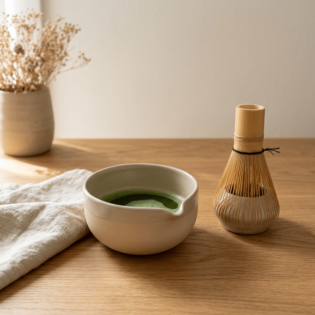 Matcha Ritual Set Beige - Mura Mura Ceramics