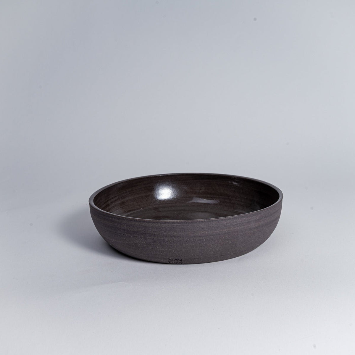 PASUTA grau/schwarz | handgemachter Pastateller - Mura Mura Ceramics