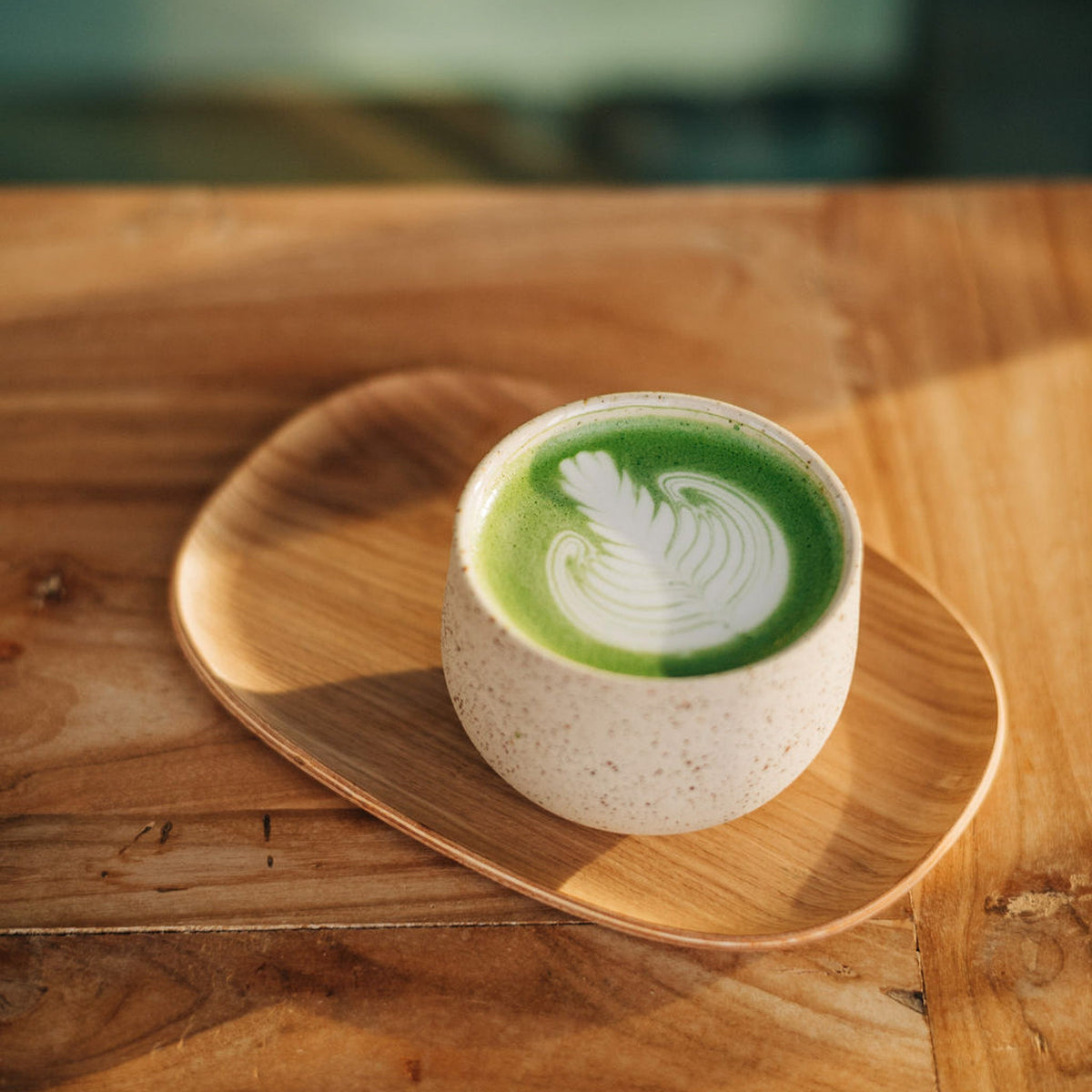 OCHA mit Spots | handgemachte Teetasse (Matcha)  - Mura Mura Ceramics