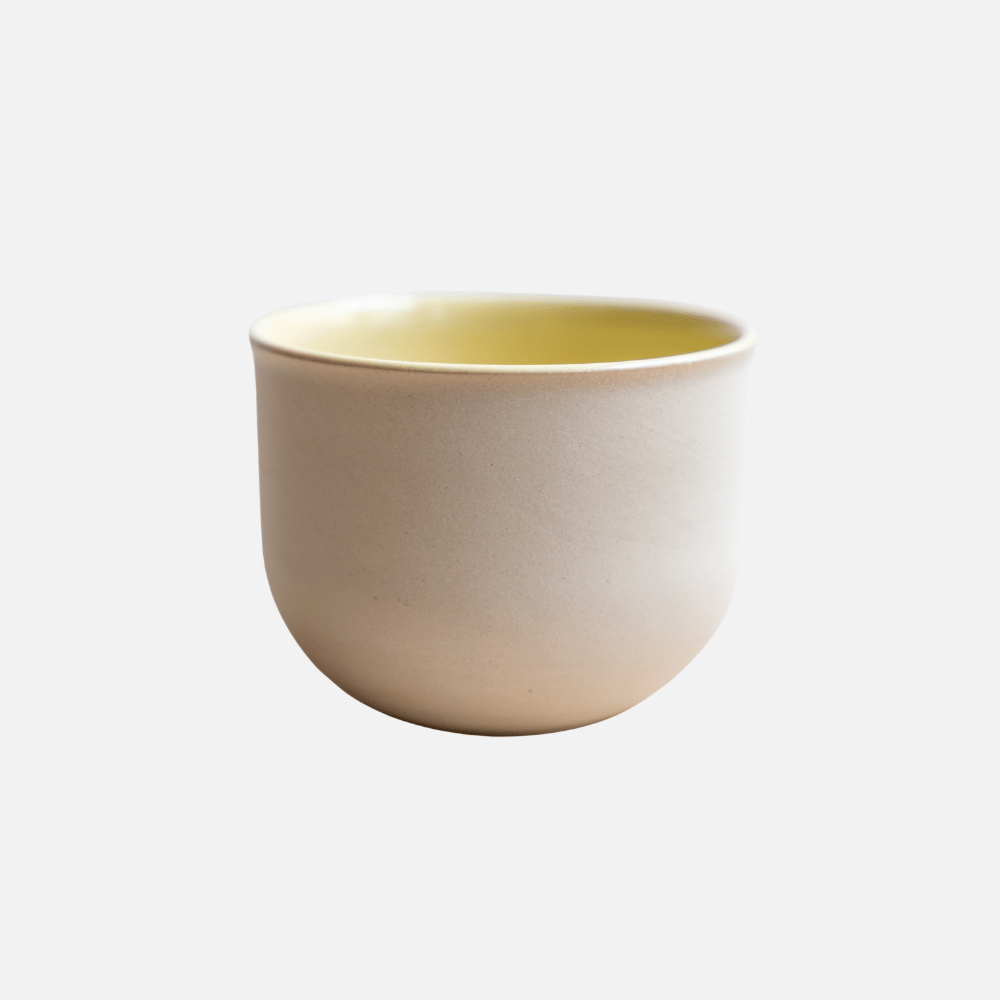 OCHA gelb | handgemachte Teetasse (Matcha)   - Mura Mura Ceramics