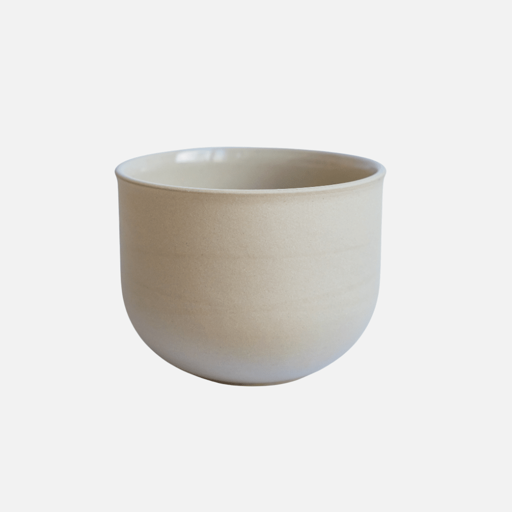 OCHA beige | handgemachte Teetasse (Matcha) - Mura Mura Ceramics