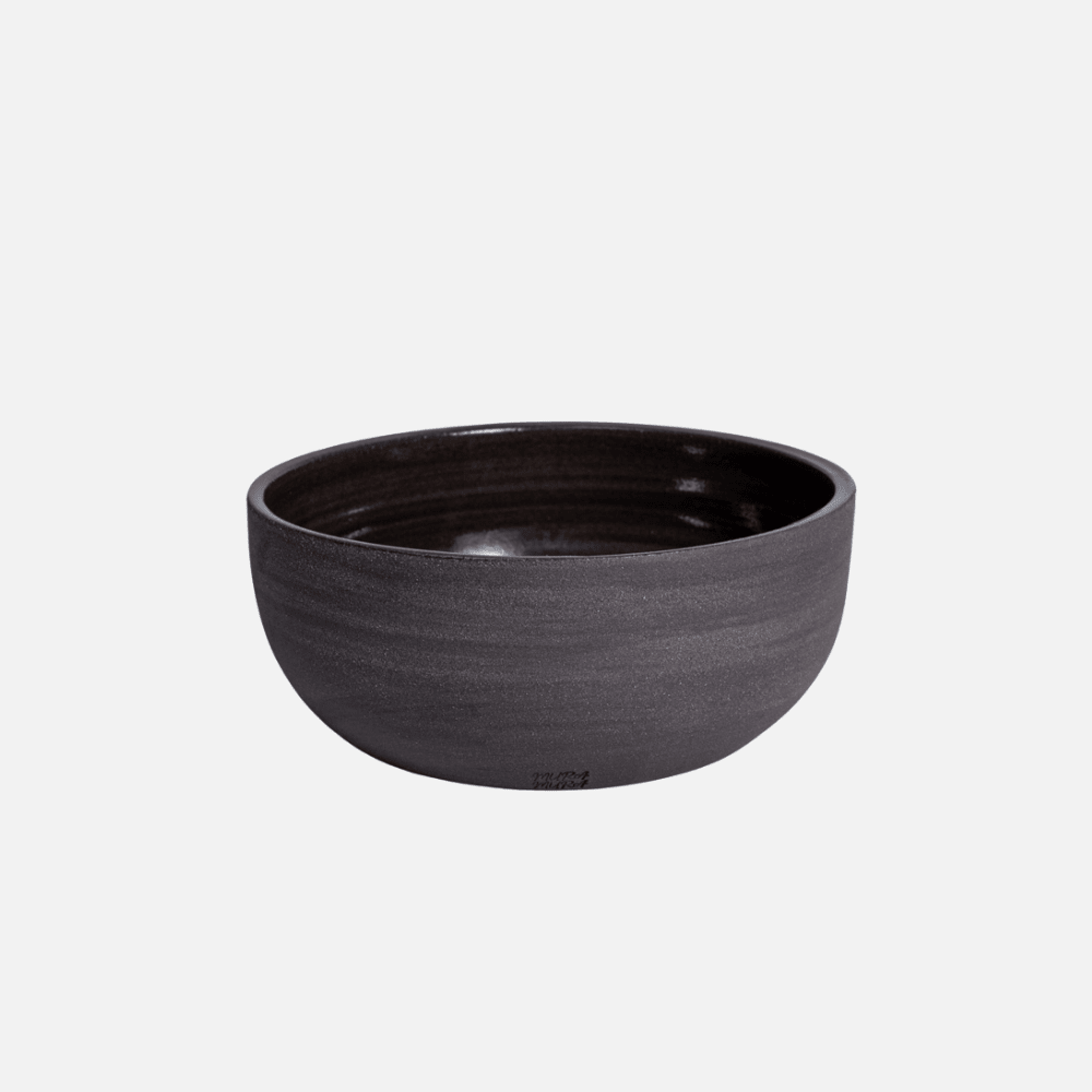 BōRU groß grau/schwarz | handgemachte Schüssel  - Mura Mura Ceramics